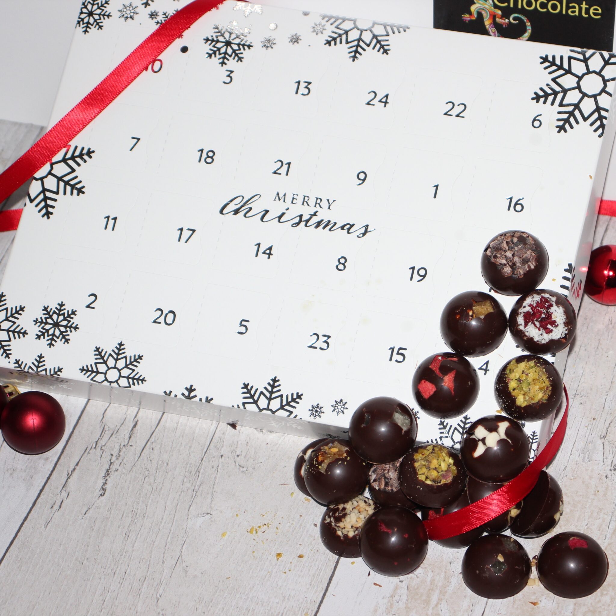 PRE ORDER dark chocolate Christmas advent calendar vegan friendly