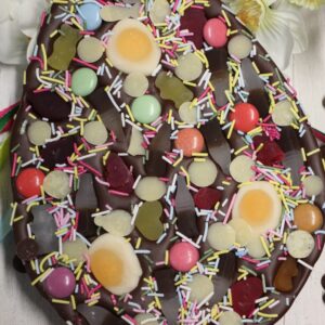 Vegan milk chocolate loaded Easter Egg, flegg