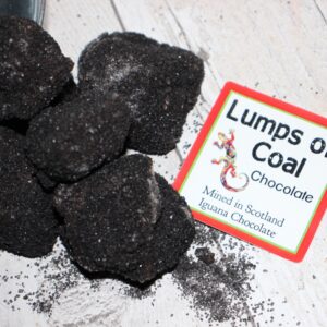 Lumps of Coal – chocolate covered puff candy / honeycomb
