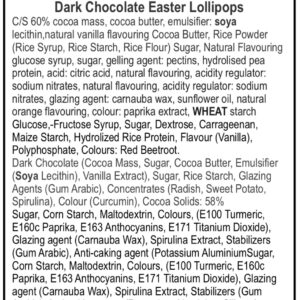 Dark chocolate lollipop set – Vegan friendly