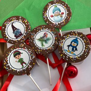 Milk Chocolate Christmas Lollipops – Pre-Order