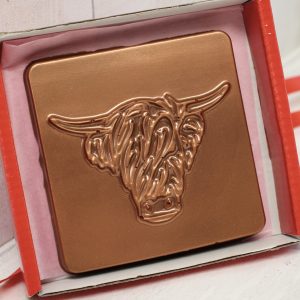 Scottish Highland Cow / Coo Dark Chocolate Gift